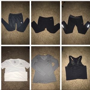 Nike, lulu, and adidas activewear